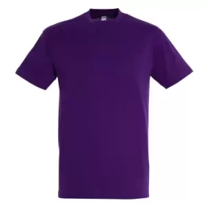 Image of SOLS Mens Regent Short Sleeve T-Shirt (M) (Dark Purple)