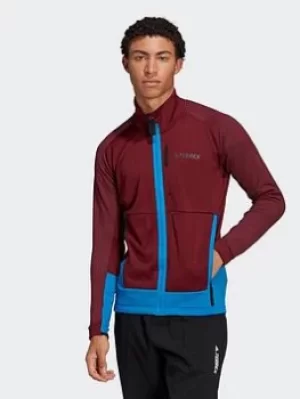 Image of adidas Terrex Tech Flooce Hiking Fleece, Multi, Size S, Women