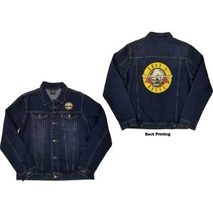 Image of Guns N' Roses - Classic Logo Unisex Medium Denim Jacket - Blue