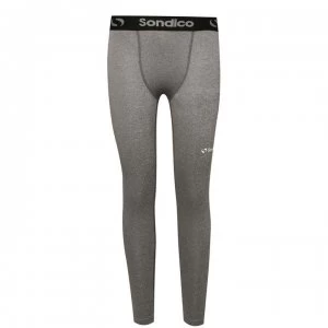 Image of Sondico Core Baselayer Tights Junior Boys - Grey Marl