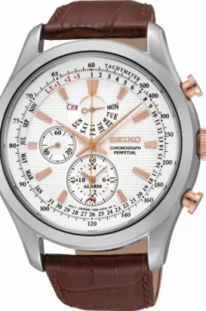 Image of Mens Seiko Alarm Chronograph Watch SPC129P1
