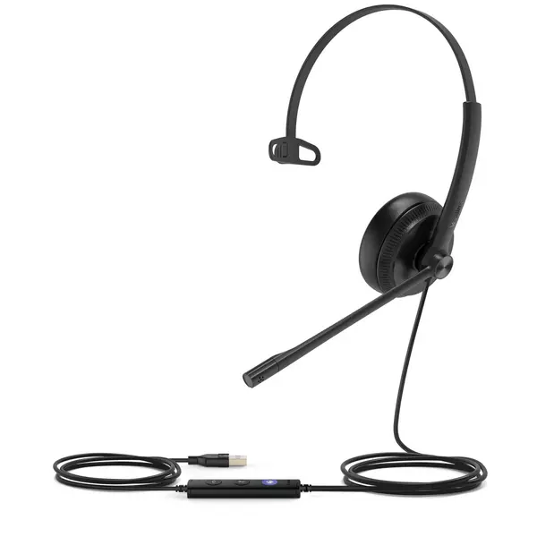Image of Yealink UH34 Mono Teams Headset Wired Head-band Office/Call center USB Type-A Black