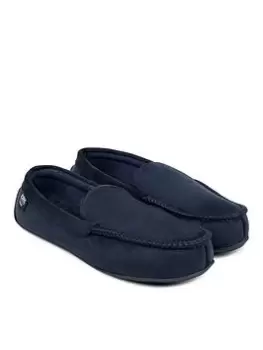 Image of TOTES Suedette Moccasin With Driving Sole - Navy, Size 8.5-9.5, Men