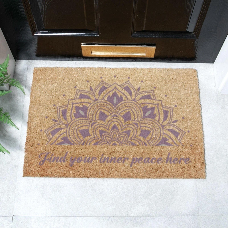 Image of Artsy Doormats Find Your Inner Peace Doormat (60 X 40Cm)