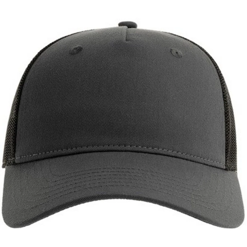Image of Atlantis Atlantis Men Zion 6 Panel Trucker Cap in Dark Grey Dark Grey One Size Male 5063107614834
