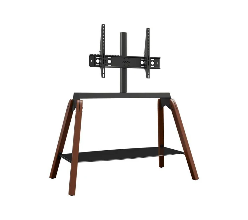 Image of AVF Hoxton Quad FSL1120HOQDWB 1120 mm TV Stand with Bracket - Dark Wood & Black,Brown 5014117983151