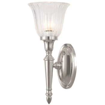 Image of Elstead Dryden - 1 Light Bathroom Wall Light Polished Nickel IP44, G9