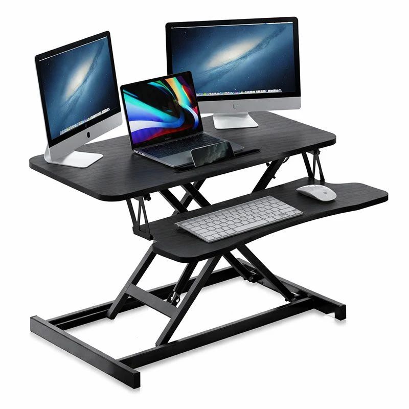 Image of FDL PROLINE SIT/STAND DESKTOP WORKSPACE RISER - BLACK