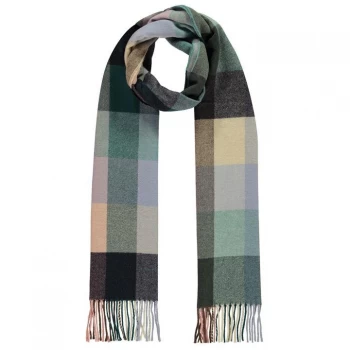 Image of Gant Check Scarf - Atlantic Deep