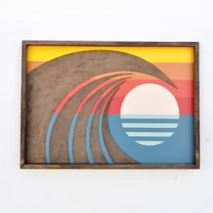 Image of LAZ072 Multicolor Decorative Wooden Wall Accessory