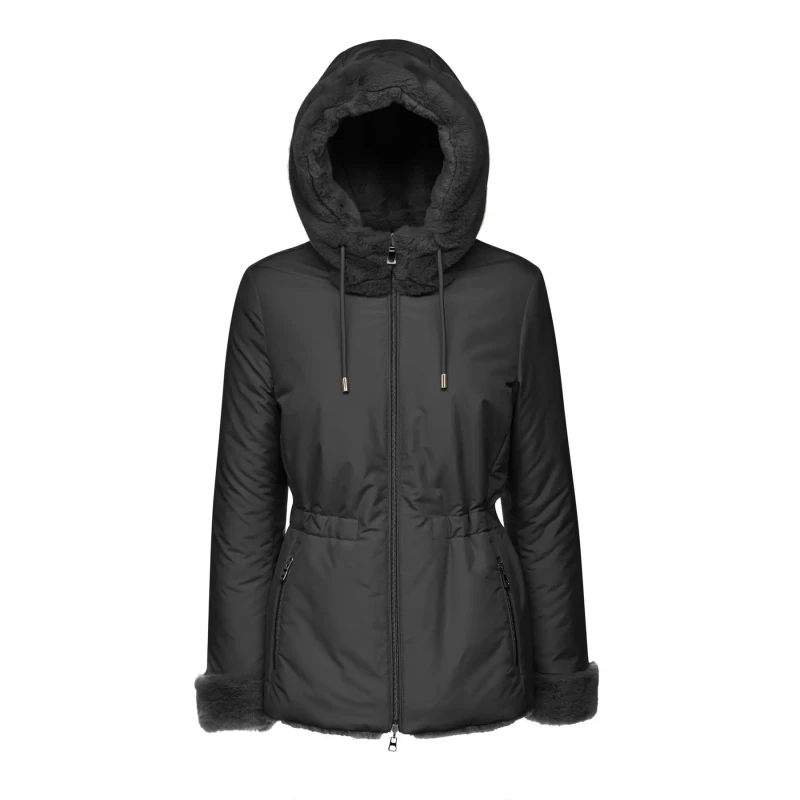 Image of Geox Womens waterproof jacket Geox Kaula Noir Female 42