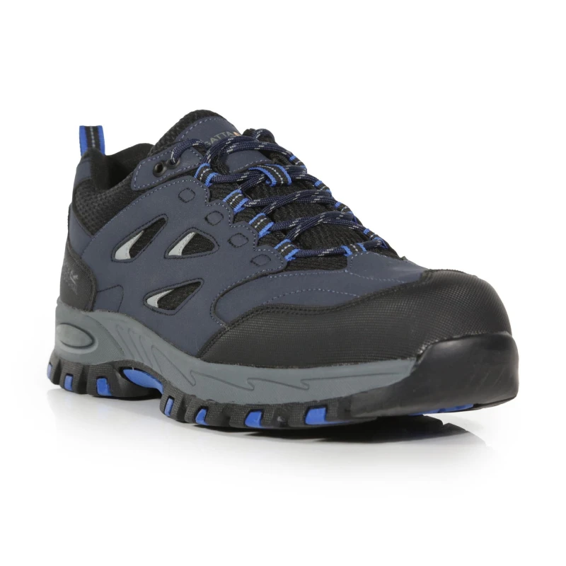 Image of Regatta Mudstone Low Safety Boots Navy Oxford Blu unisex UK 6
