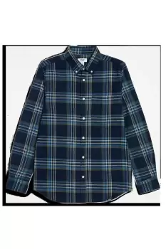 Image of Navy Base Check Shirt