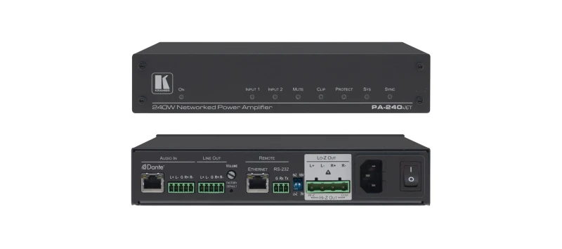 Image of Kramer Electronics PA-240Net 2.0 channels Performance/stage Black