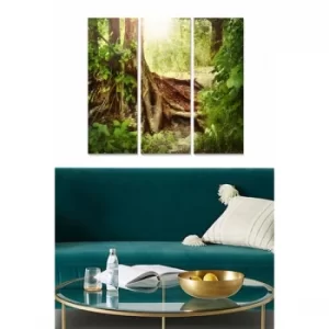 Image of MDF79106941 Multicolor Decorative MDF Painting (3 Pieces)