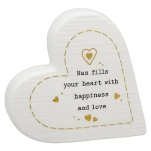 Image of Thoughtful Words Standing Heart Nan