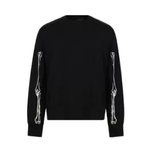 Image of AllSaints AllSaints Skelli Jumper Mens - Black