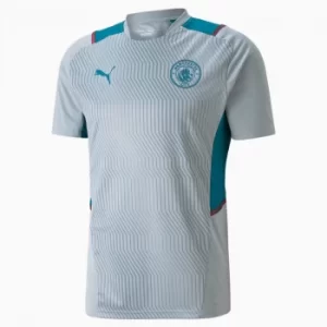 Image of PUMA Man City Training Mens Jersey, Aquamarine, size Small, Clothing