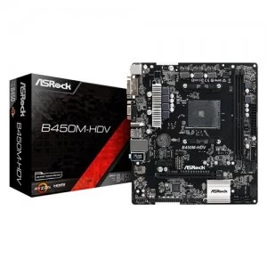 Image of ASRock B450M HDV AMD Socket AM4 Motherboard