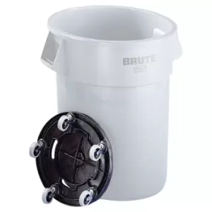 Image of Rubbermaid Dolly for multipurpose container, plastic, 5 swivel castors