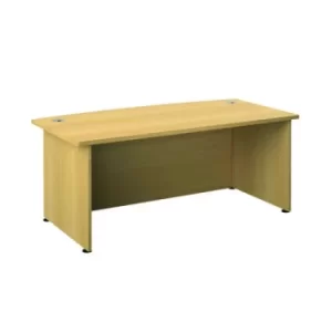 Image of Avior Bow Fronted Executive Desk Nova Oak KF821588