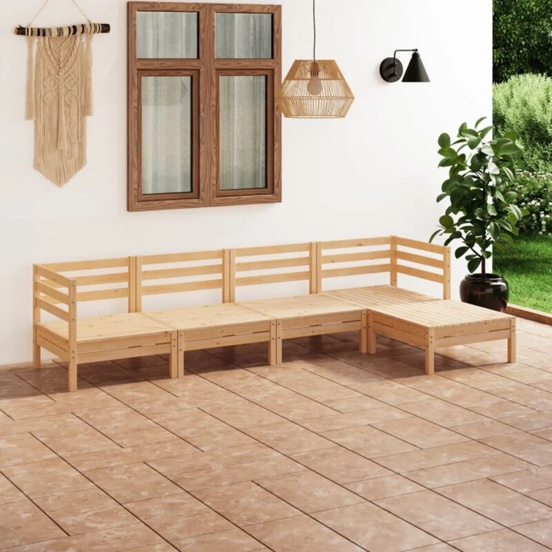 Image of VIDAXL 5 Piece Garden Lounge Set Solid Pinewood Vidaxl 8720286685594