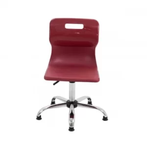 Image of TC Office Titan Swivel Senior Chair with Glides 435-525mm, Burgundy