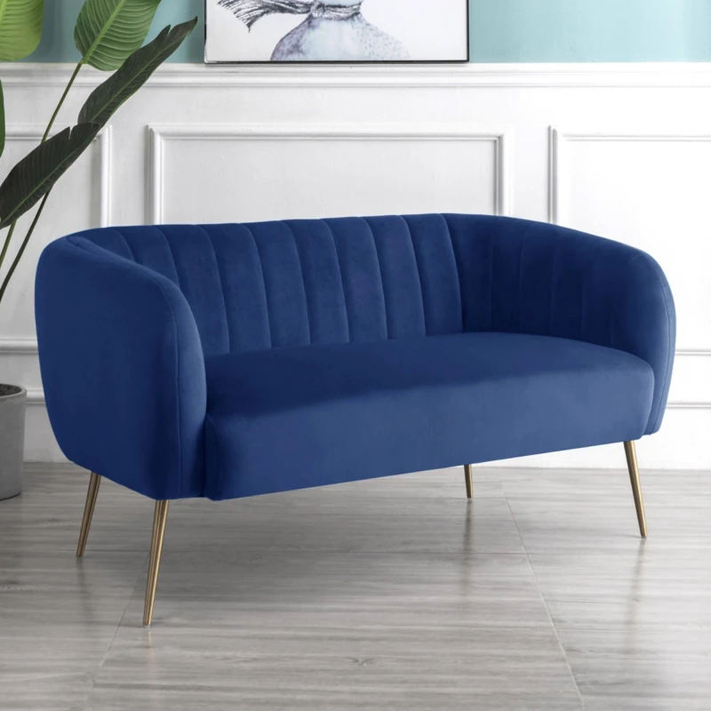 Image of Artemis Home Matilda 2 Seat Sofa in Dark Blue Size: 2 Seater Dark Blue Unisex 2 Seater