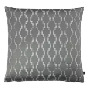Image of Ashley Wilde Nash Polyester Filled Cushion Polyester Cotton Fog/Dark Grey