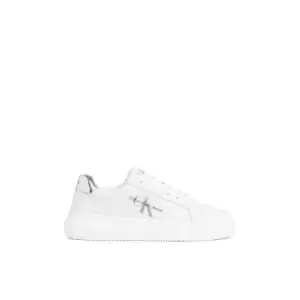 Image of Calvin Klein Jeans Chunky Cupsole Laceup Lth Pearl - White