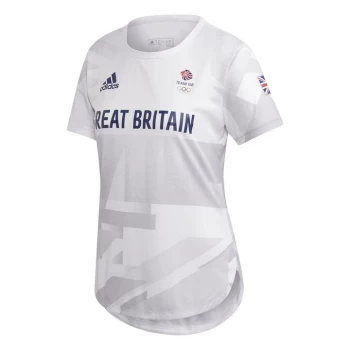 Image of adidas Team GB HEAT. RDY Ladies T Shirt - White