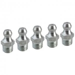 Image of Faithfull Grease Nipple Straight M8 x 1.25 (Pack 5)