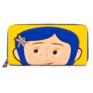 Image of Loungefly Laika Coraline Rain Coat Cosplay Zip Around Wallet