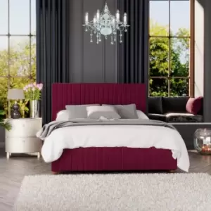 Image of Laurence Llewelyn-Bowen Laurence Llewelyn Bowen Estella Ottoman Storage Bed Plush Velvet Berry Small Double