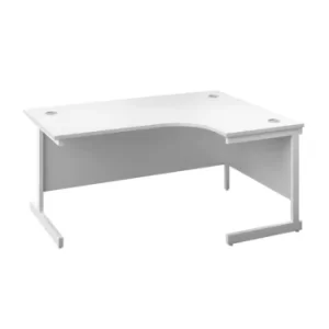 Image of 1800 X 1200 Single Upright Left Hand Radial Desk White-white