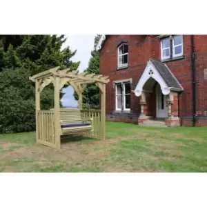 Image of Ophelia Swing - Sits 2, wooden garden swinging chair hammock