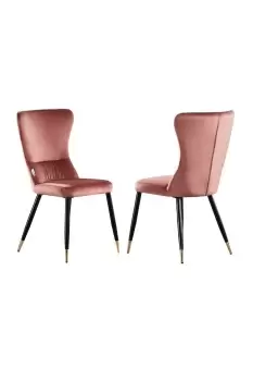 Image of New York' LUX Upholstered Dining Chairs Set of 2