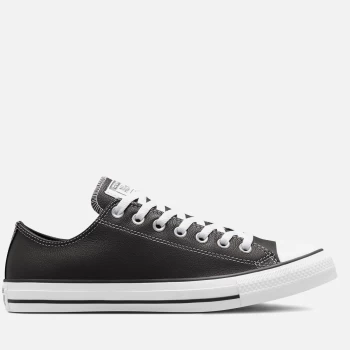 Image of Converse Mens Chuck Taylor All Star Seasonal Leather Ox Trainers - Storm Wind/White/Black - UK 7