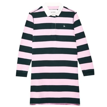 Image of Jack Wills Worlington Rugby Dress - Navy/Pink