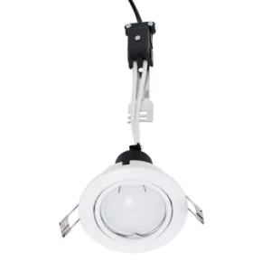Image of 6 x MiniSun Non-Fire Rated Steel Tiltable Downlights In White
