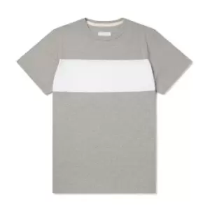 Image of Albam Block Marl T Shirt - Grey