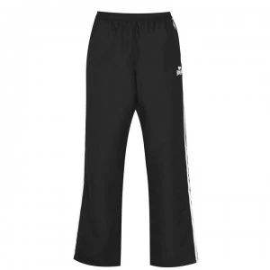 Image of Lonsdale 2 Stripe Open Hem Woven Pants Mens - Black/Charcoal
