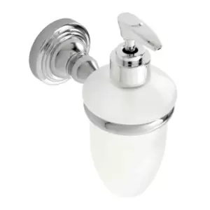 Image of Showerdrape Wall Mounted Chrome / Glass Fidelity Liquid Soap Dispenser