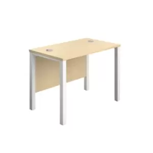 Image of TC Group 1000X600 Goal Post Rectangular Desk Maple-White