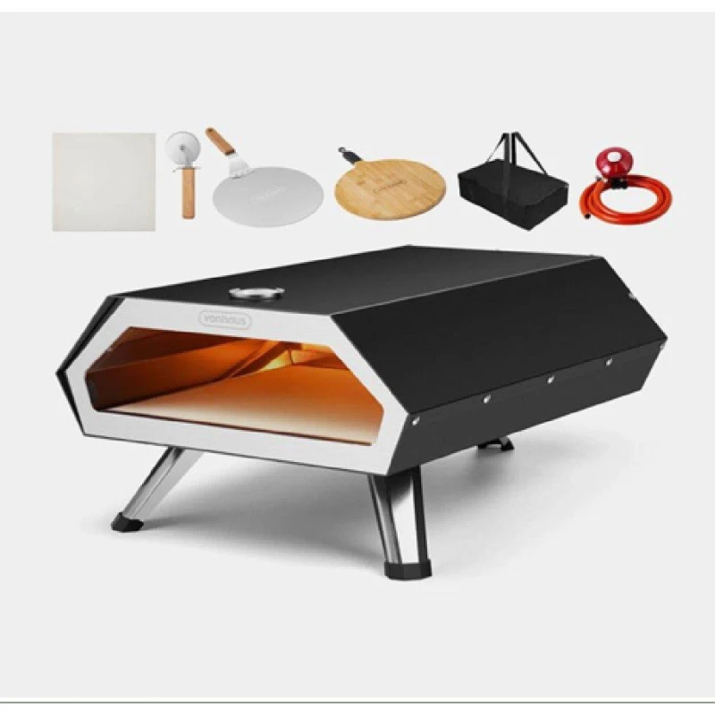 Image of VonHaus Gas Pizza Oven Black unisex One Size