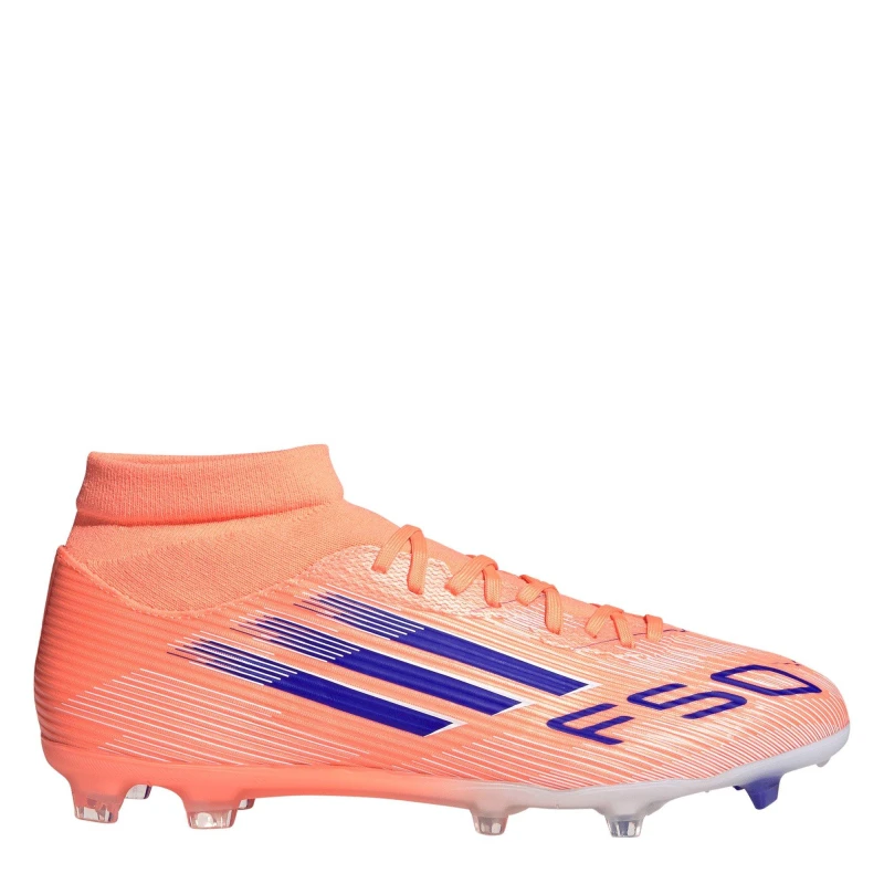 Image of adidas F50 League Mens Firm Ground Football Boots Orange/Blue male 6 (39.3)