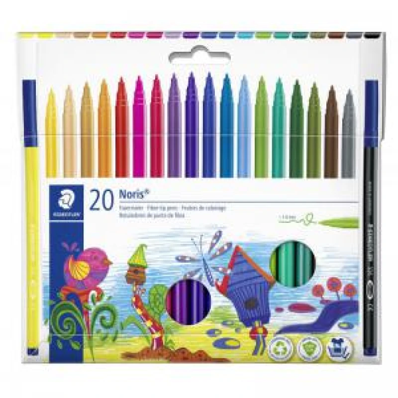 Image of Staedtler Staedtler 326 C20 permanent marker Bullet tip Assorted colours 20 pc(s) 326 C20