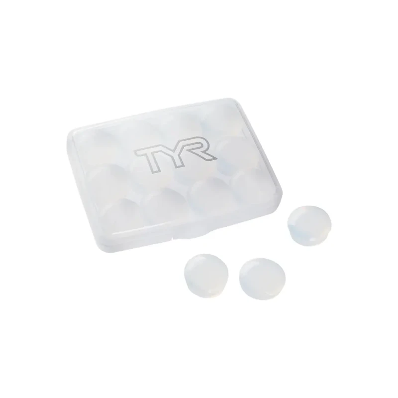 Image of swimming earplugs TYR (x12) Blanc Unisex TU