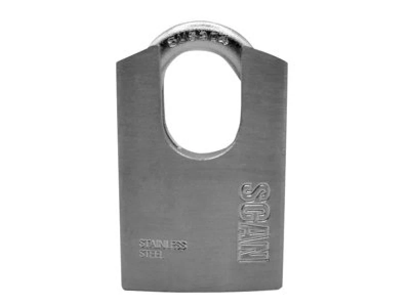 Image of Scan Stainless Steel Shrouded Padlock 50mm Silver