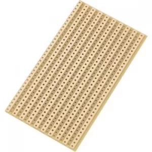 Image of TRU COMPONENTS SU527610 Eurocard PCB Phenolic paper (L x W) 90 mm x 50 mm 35 µm Contact spacing 5.08mm Content